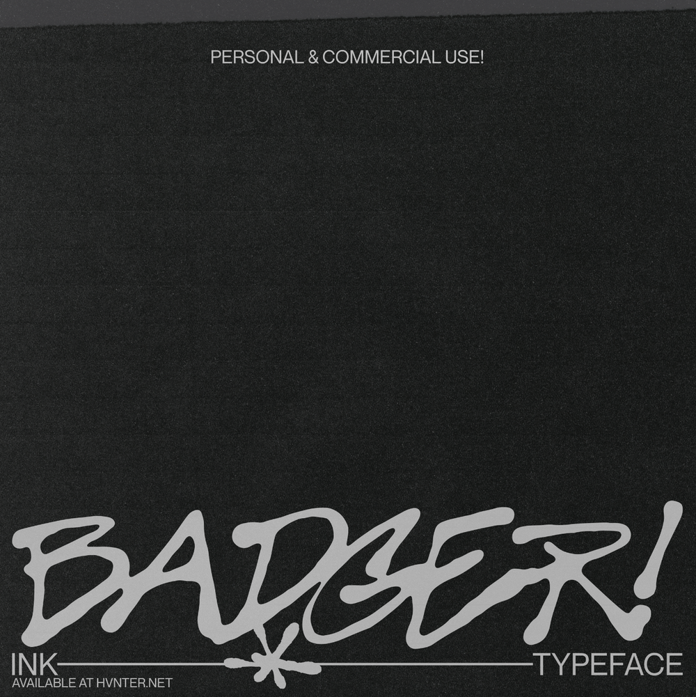 Badger Typeface - secret-cache