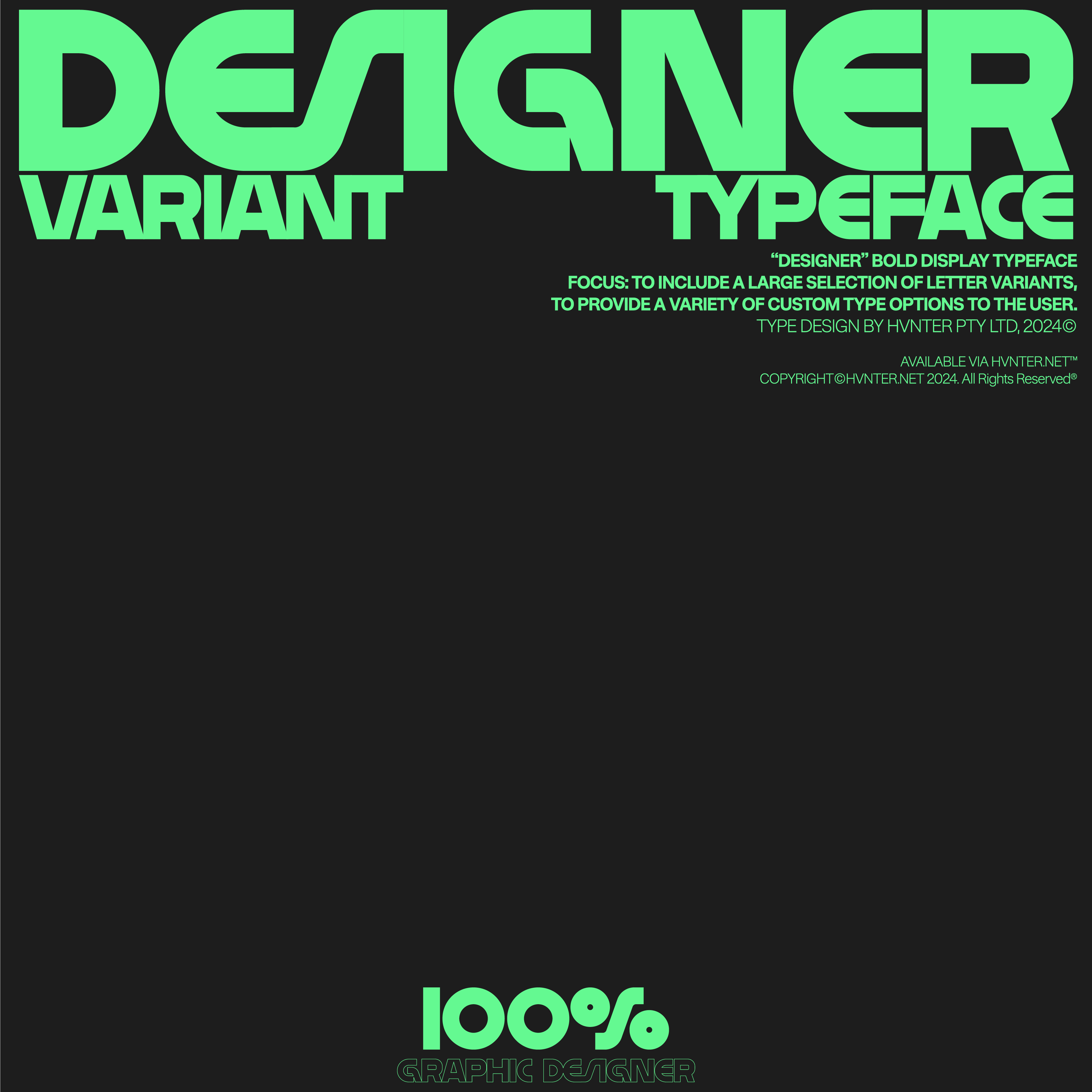 Designer Typeface - secret-cache