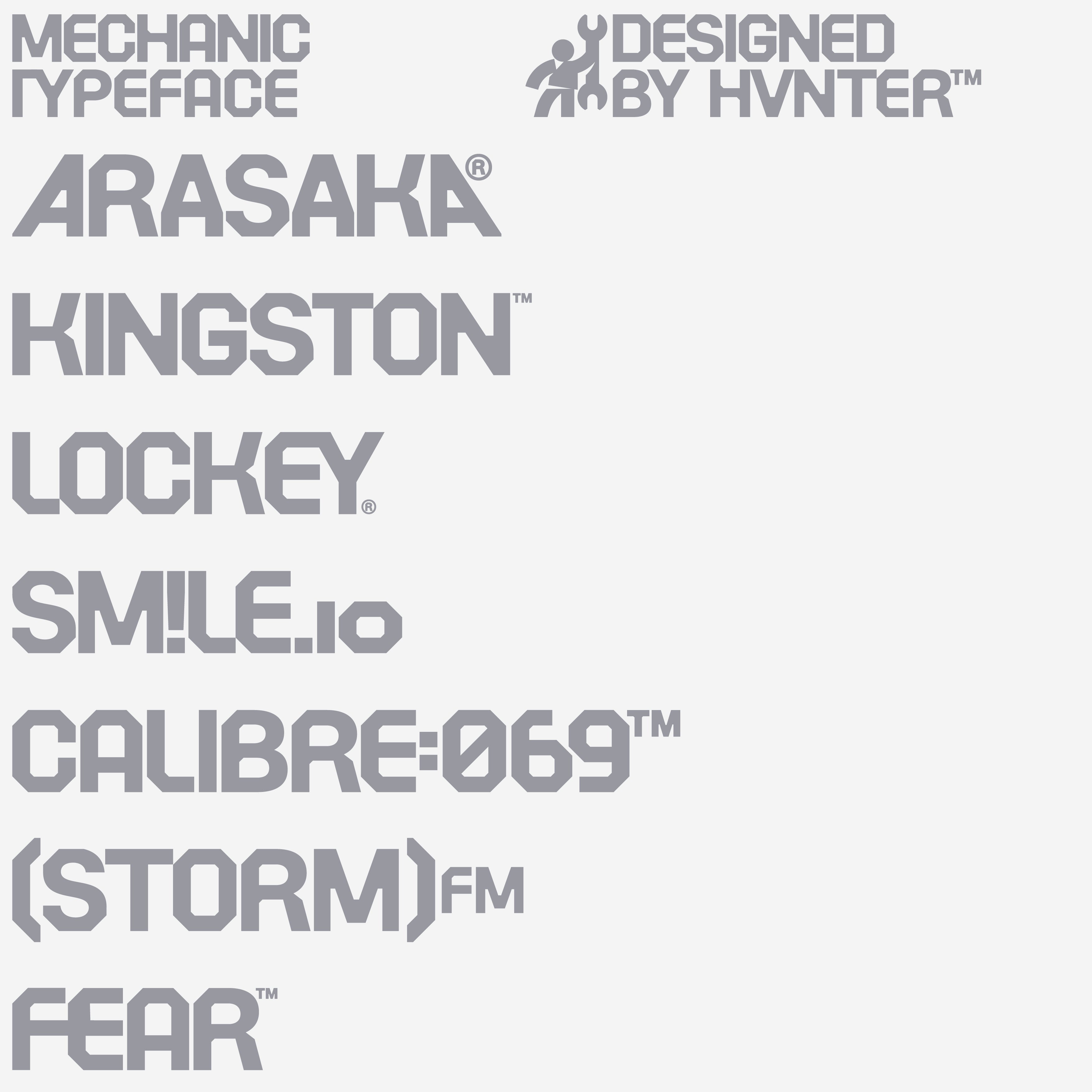 Mechanic Typeface - secret-cache
