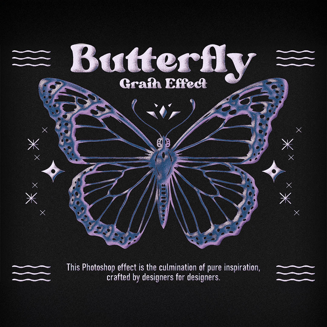 Butterfly Grain Photoshop Effect - secret-cache
