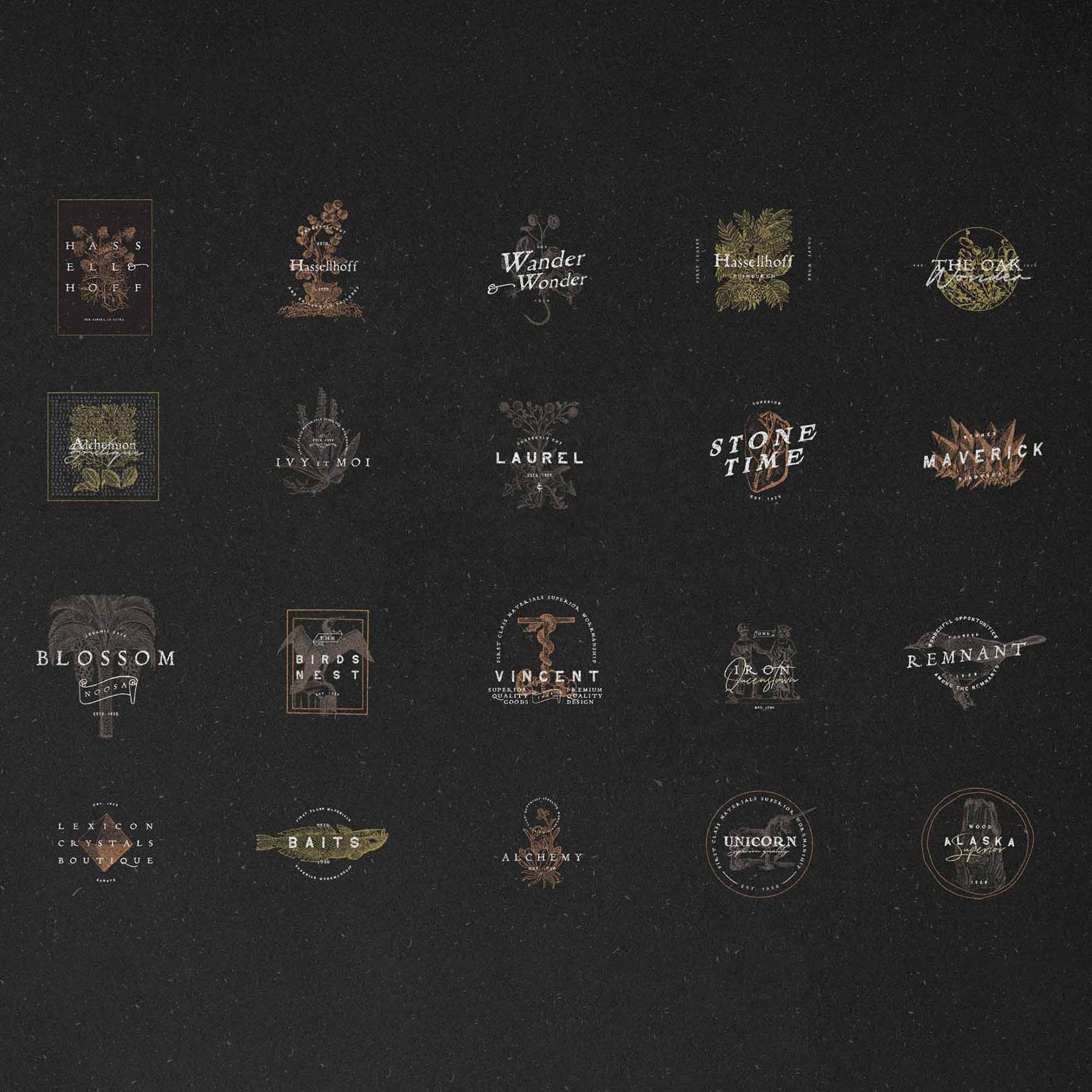 Vintage Logo Creator Kit - secret-cache