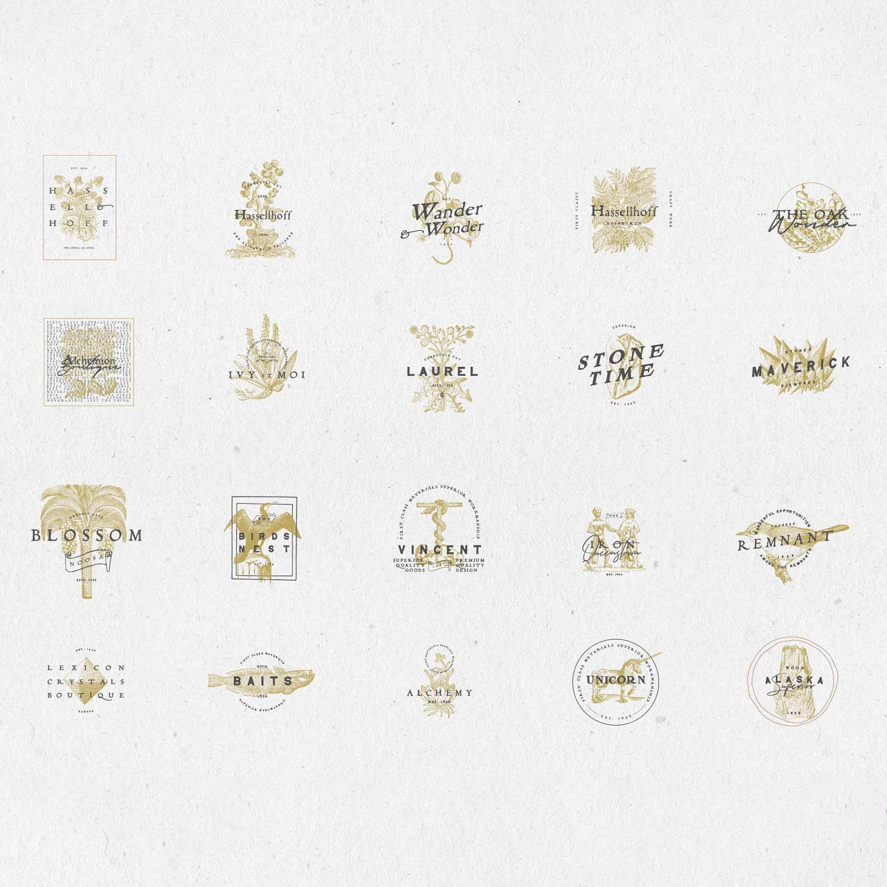 Vintage Logo Creator Kit - secret-cache