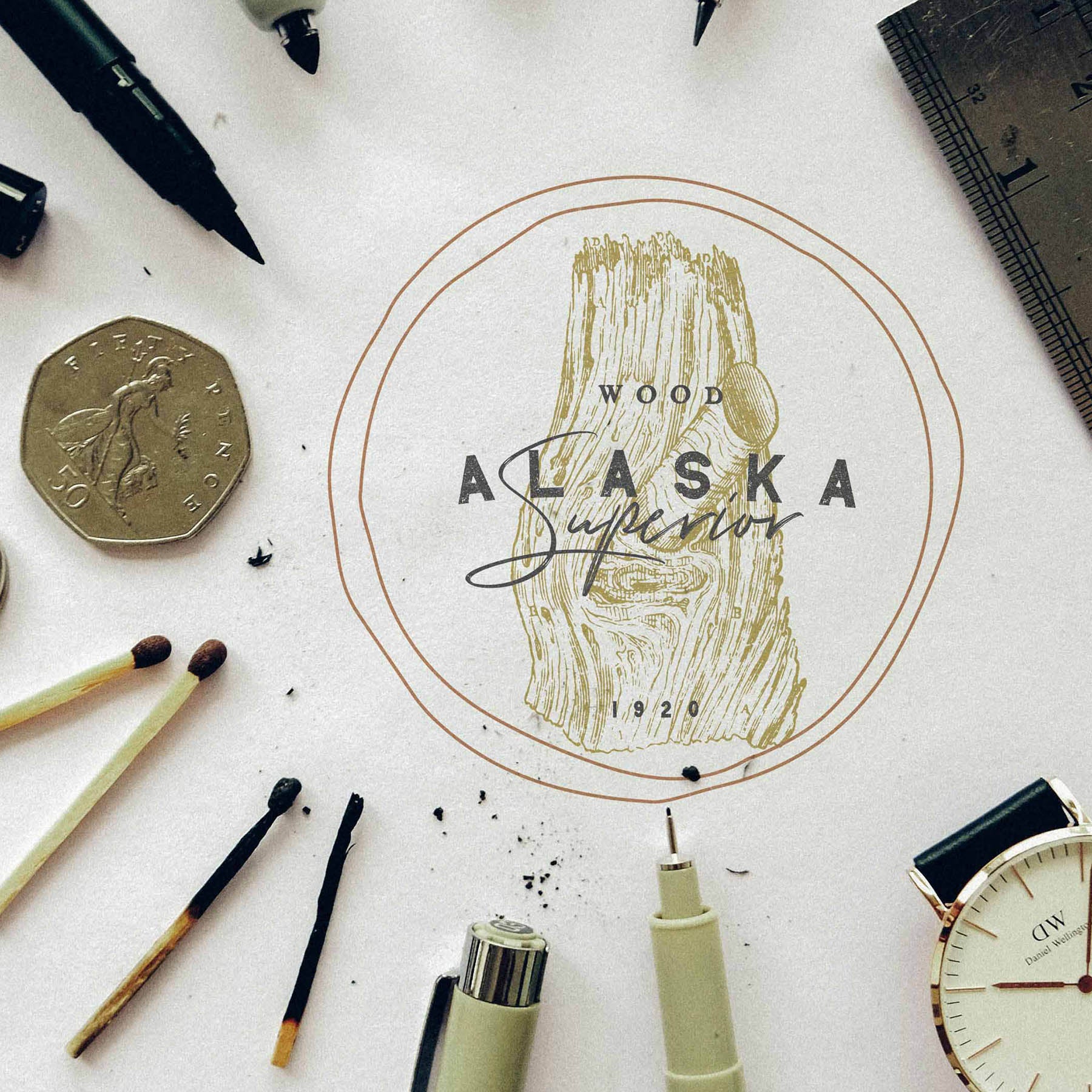 Vintage Logo Creator Kit - secret-cache