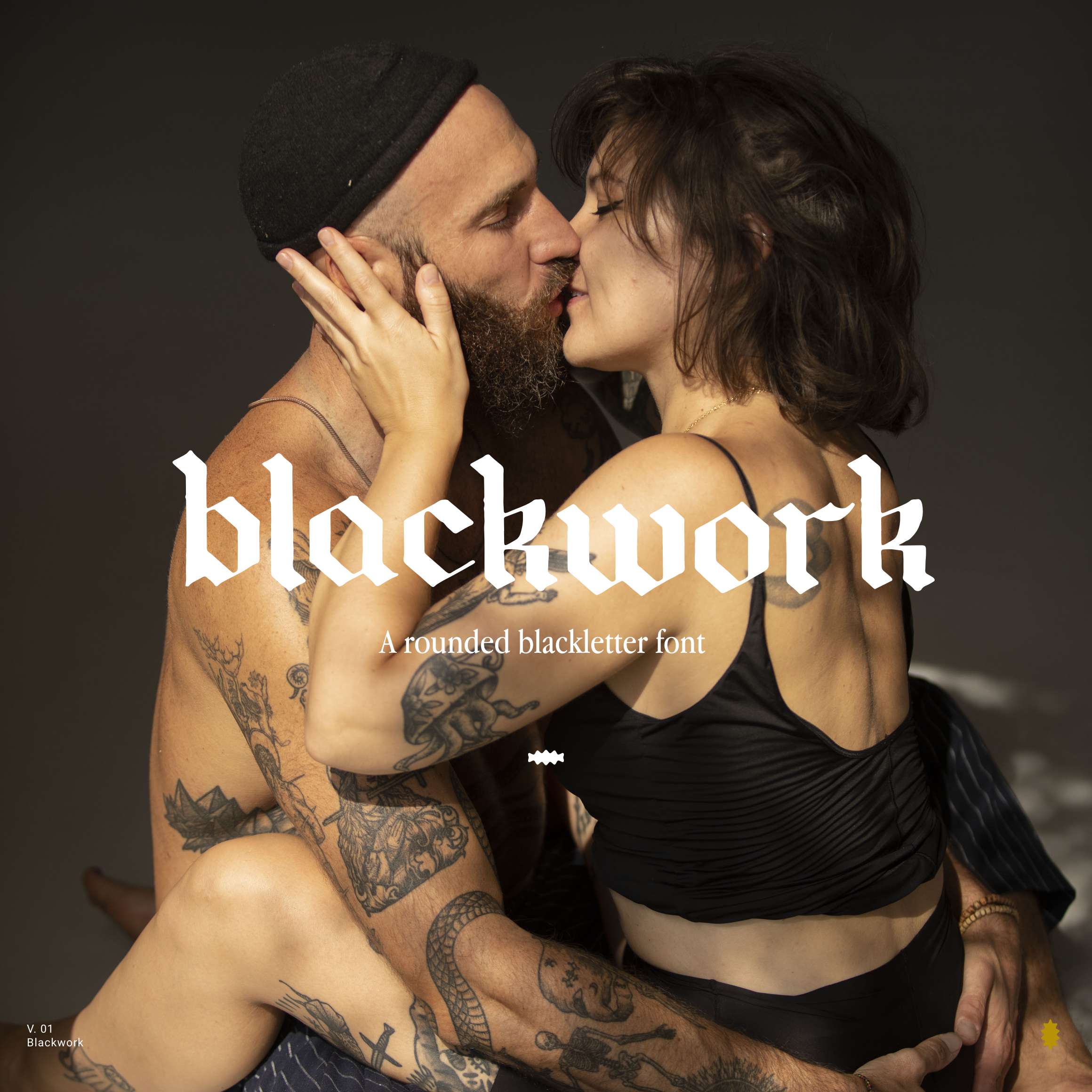 Blackwork Font - secret-cache