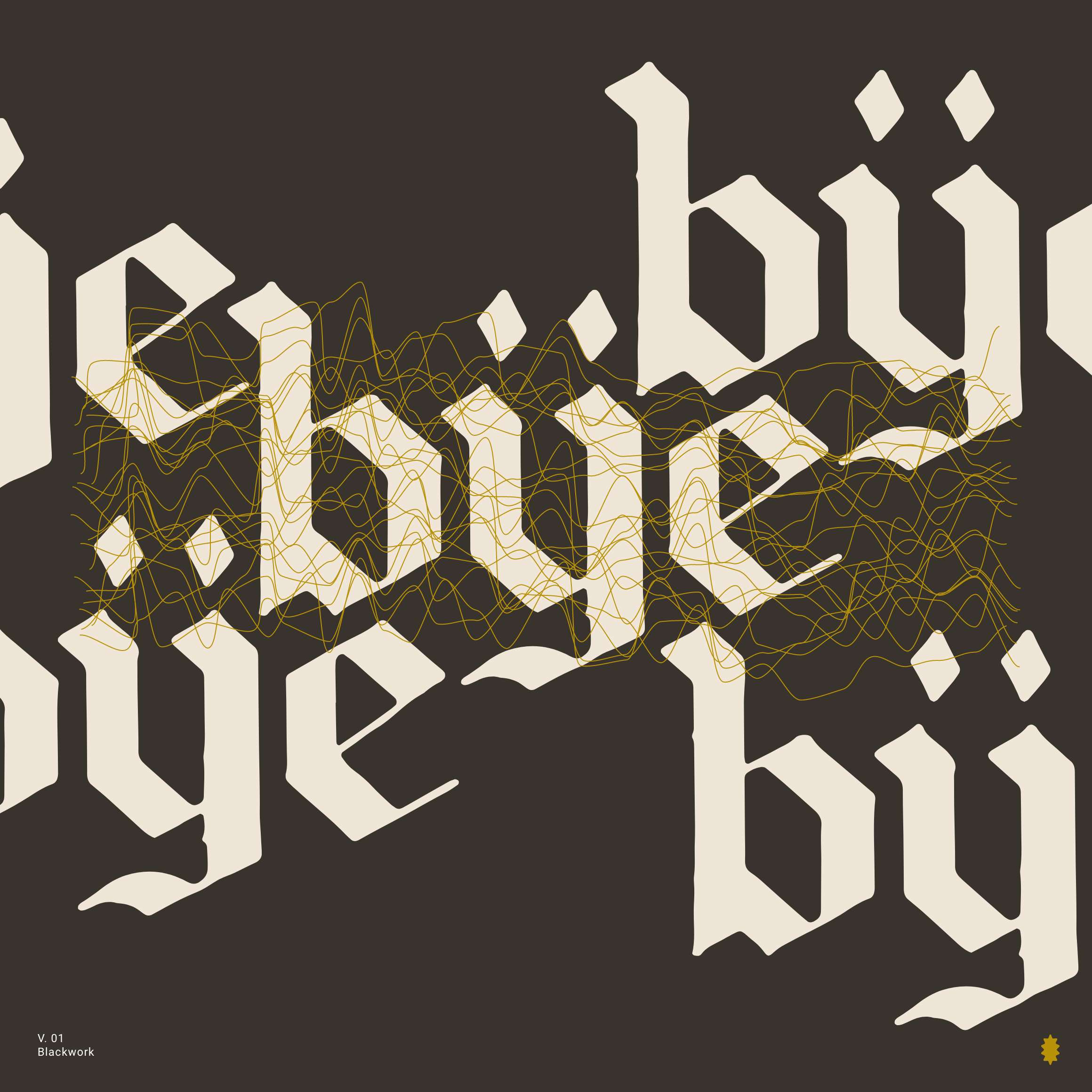 Blackwork Font - secret-cache