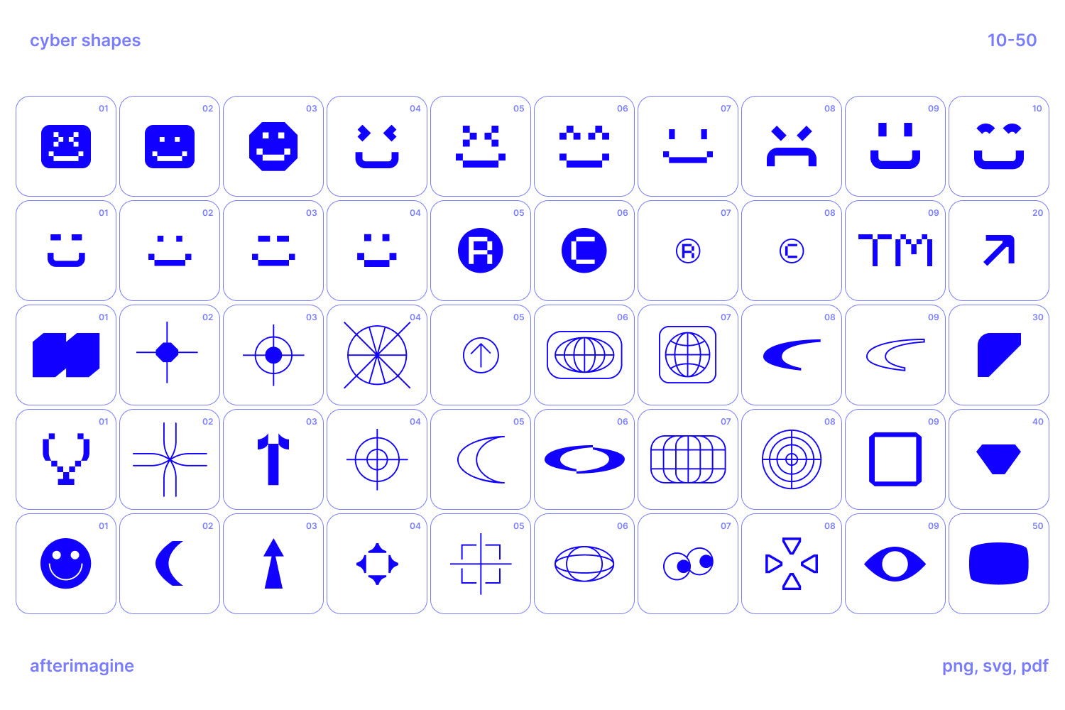Cyber Shapes Vectors