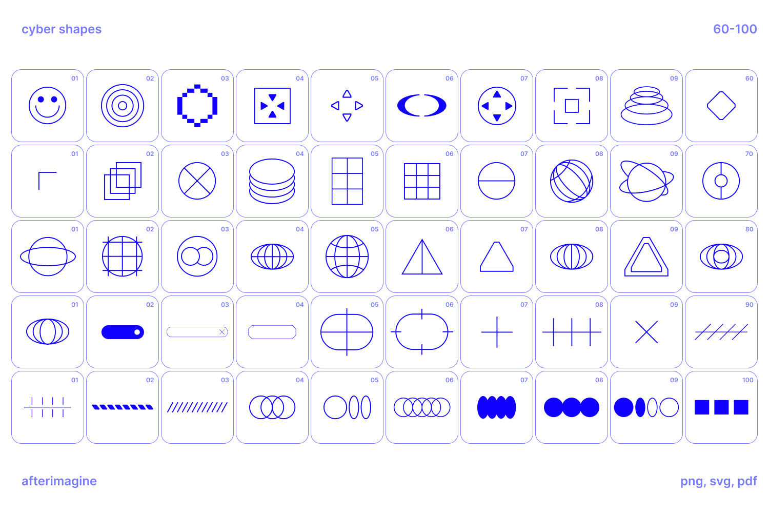 Cyber Shapes Vectors