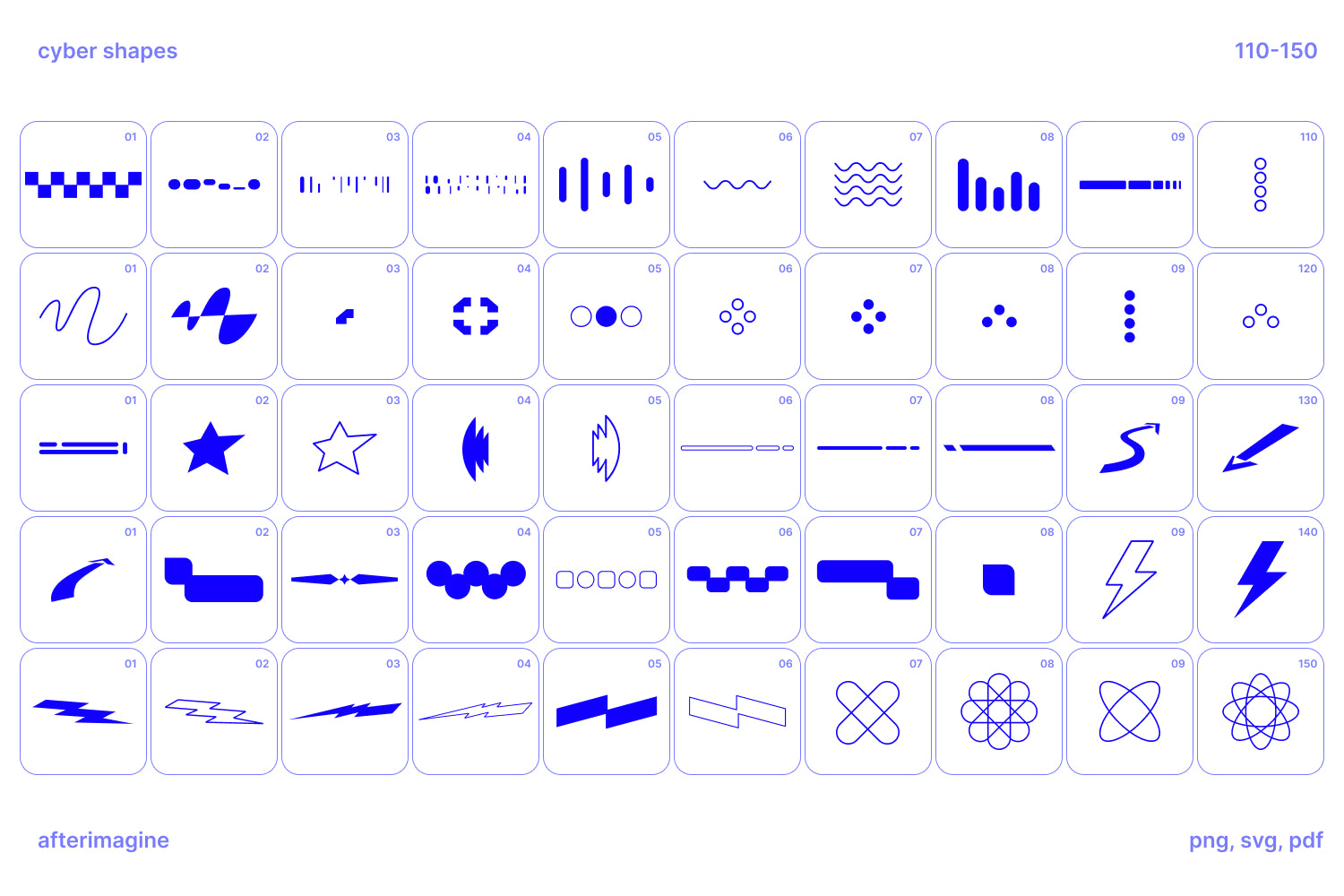 Cyber Shapes Vectors