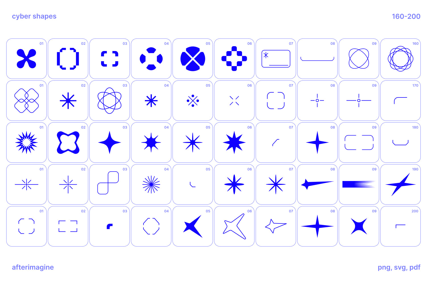 Cyber Shapes Vectors
