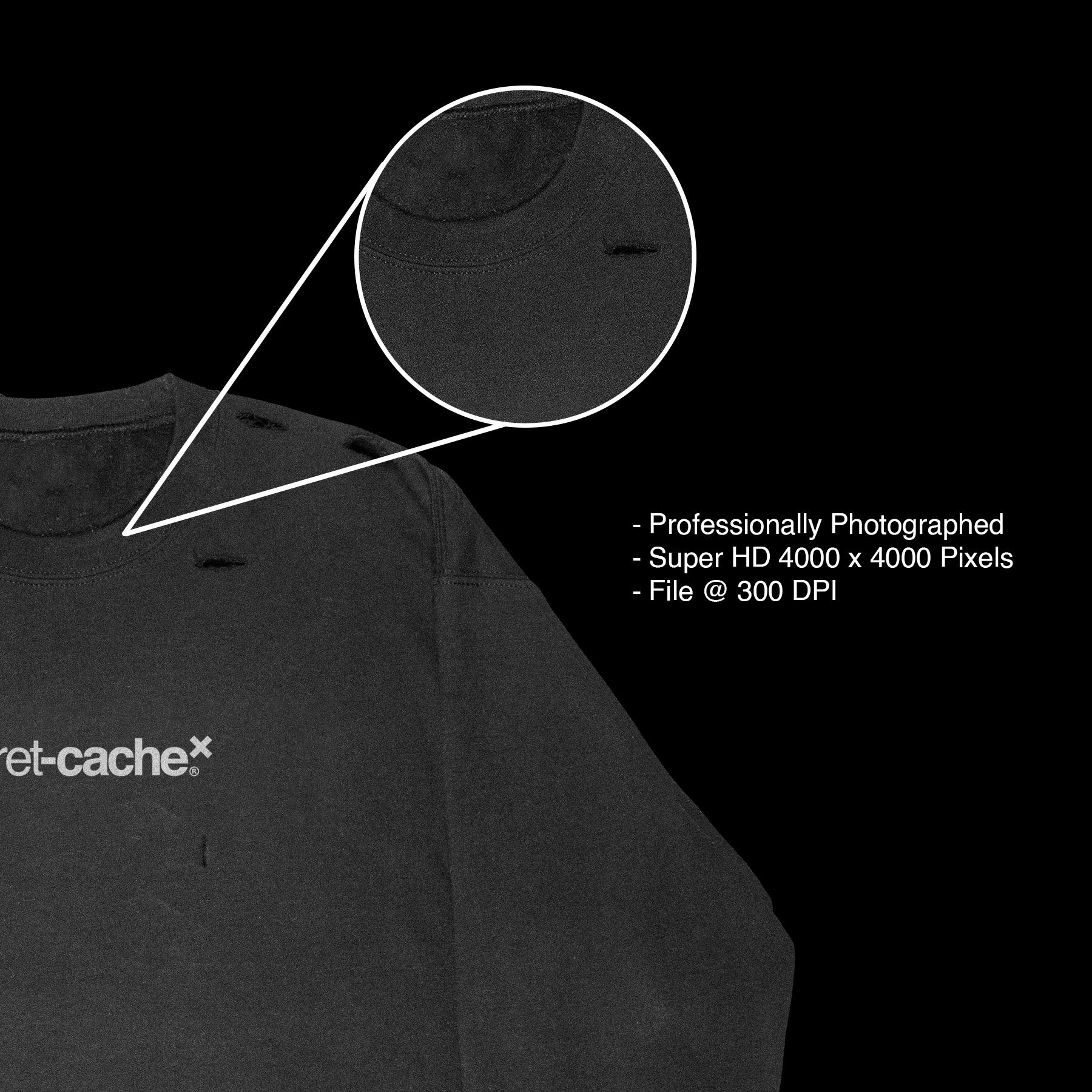 Distressed Sweater Mockup - secret-cache