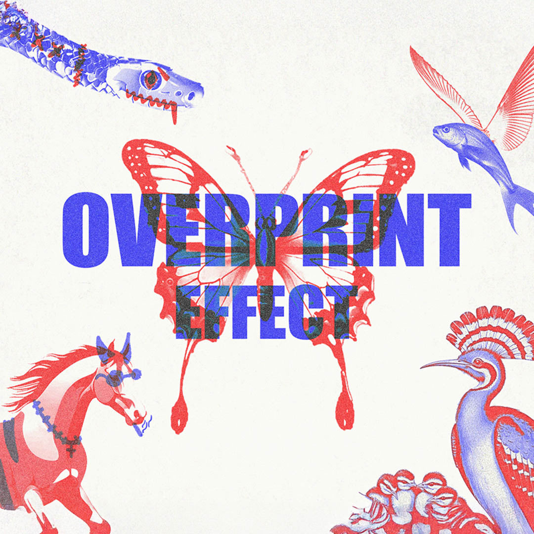 Overprint Effect - Photoshop Template - secret-cache