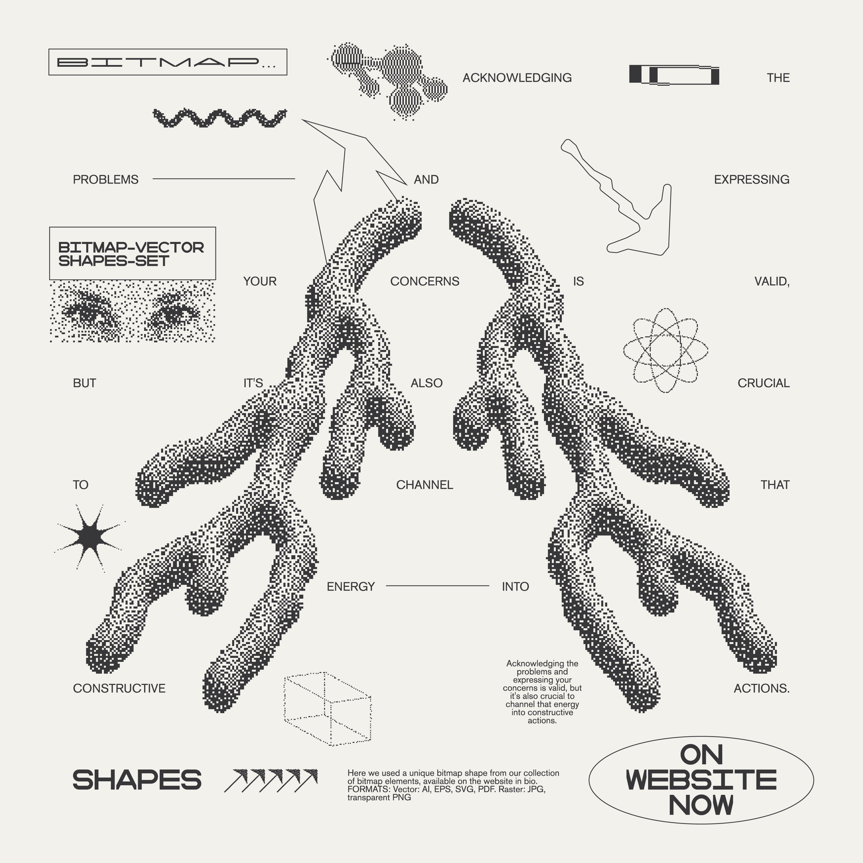 82 Vector Dither Y2K Shapes Pack - secret-cache