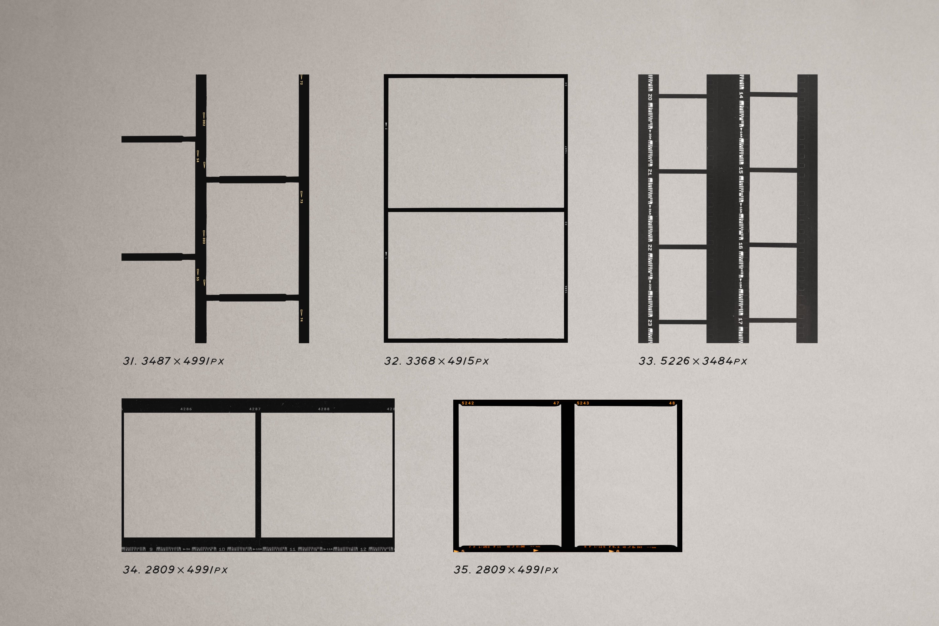 High Quality Film Frames Kit - secret-cache