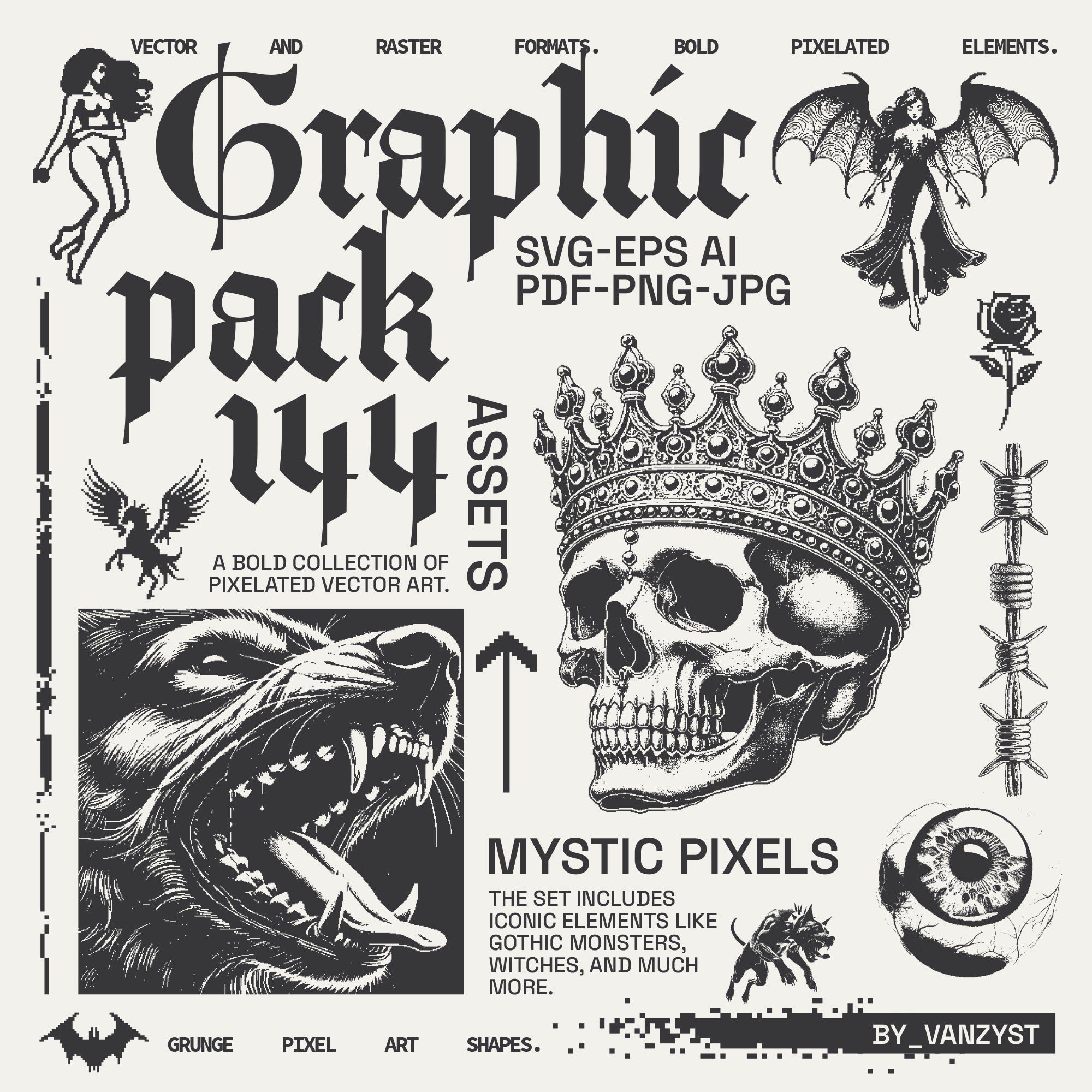 144 MysticPixels Graphic Pack - secret-cache
