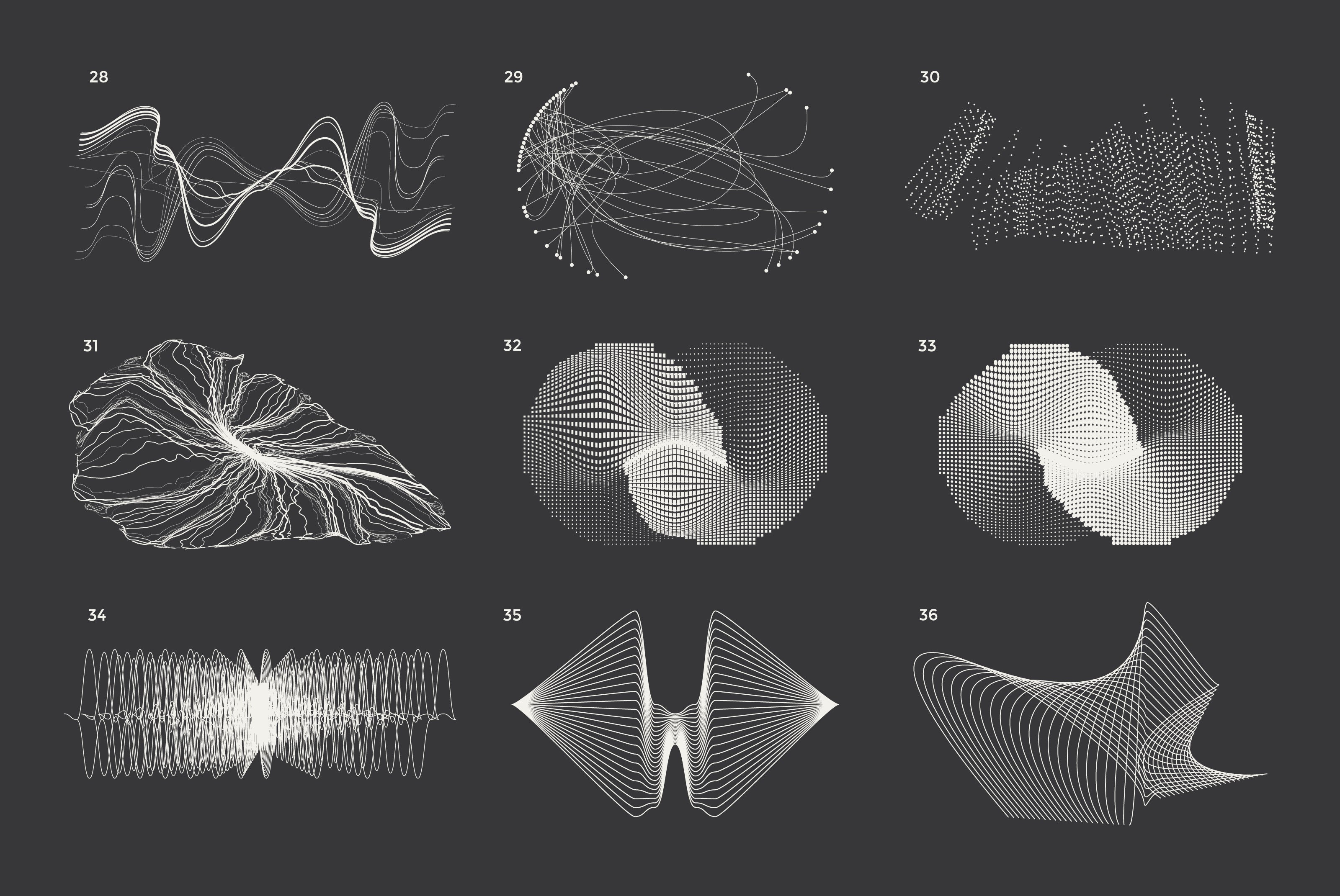 36 Technological Vector Shapes - secret-cache