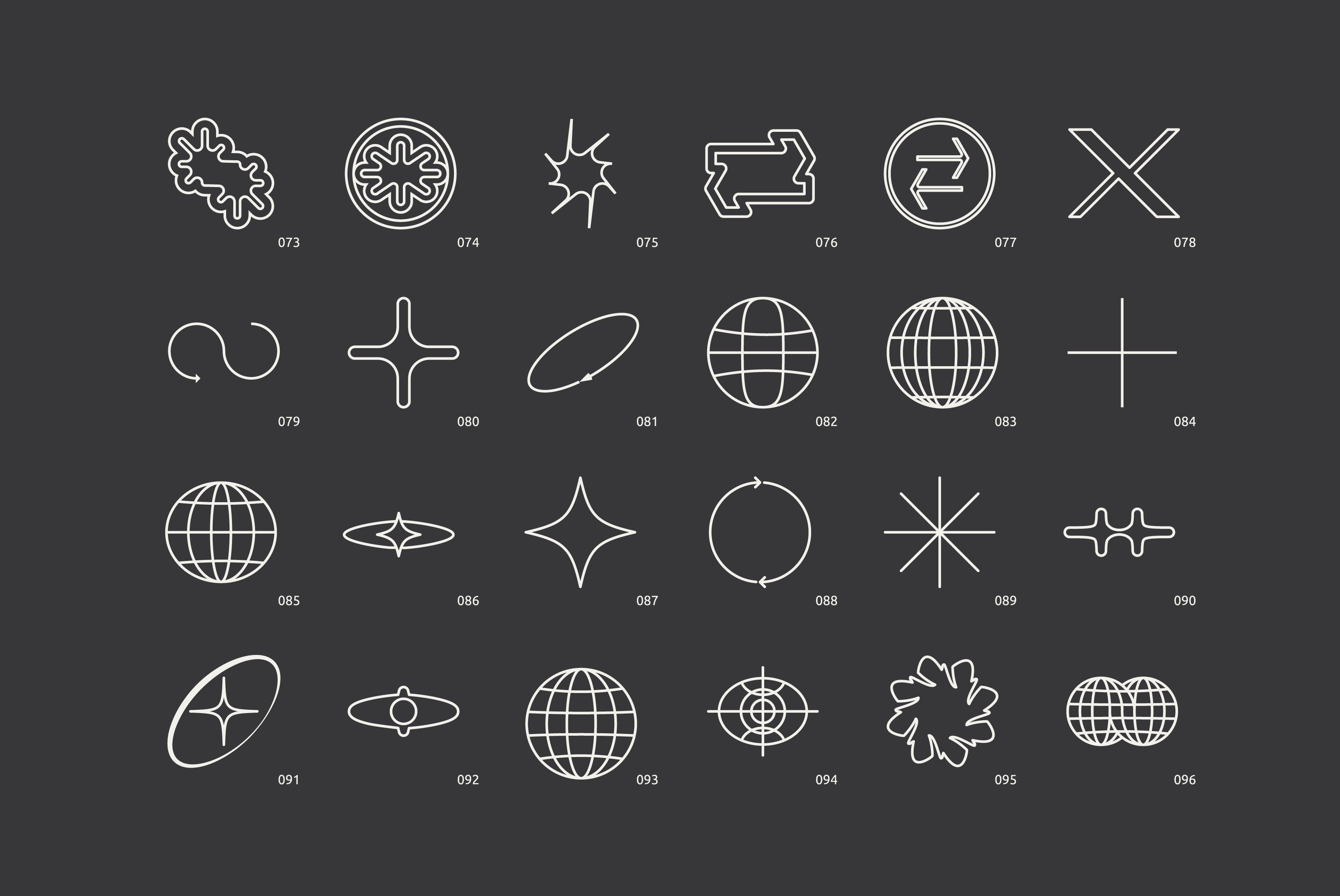 96 Linear Vector Shapes. Part 1 - secret-cache