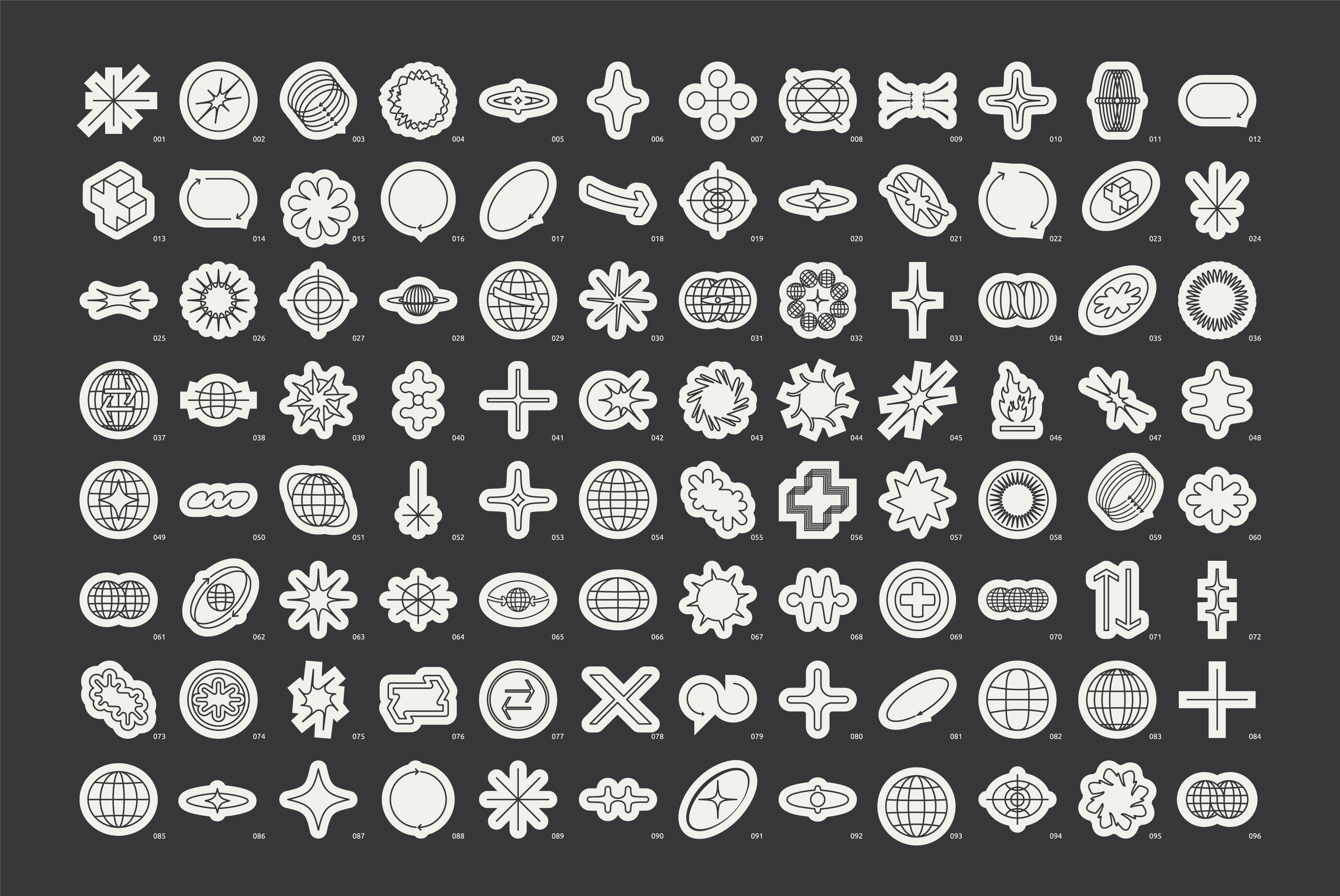 96 Linear Vector Shapes. Part 1 - secret-cache
