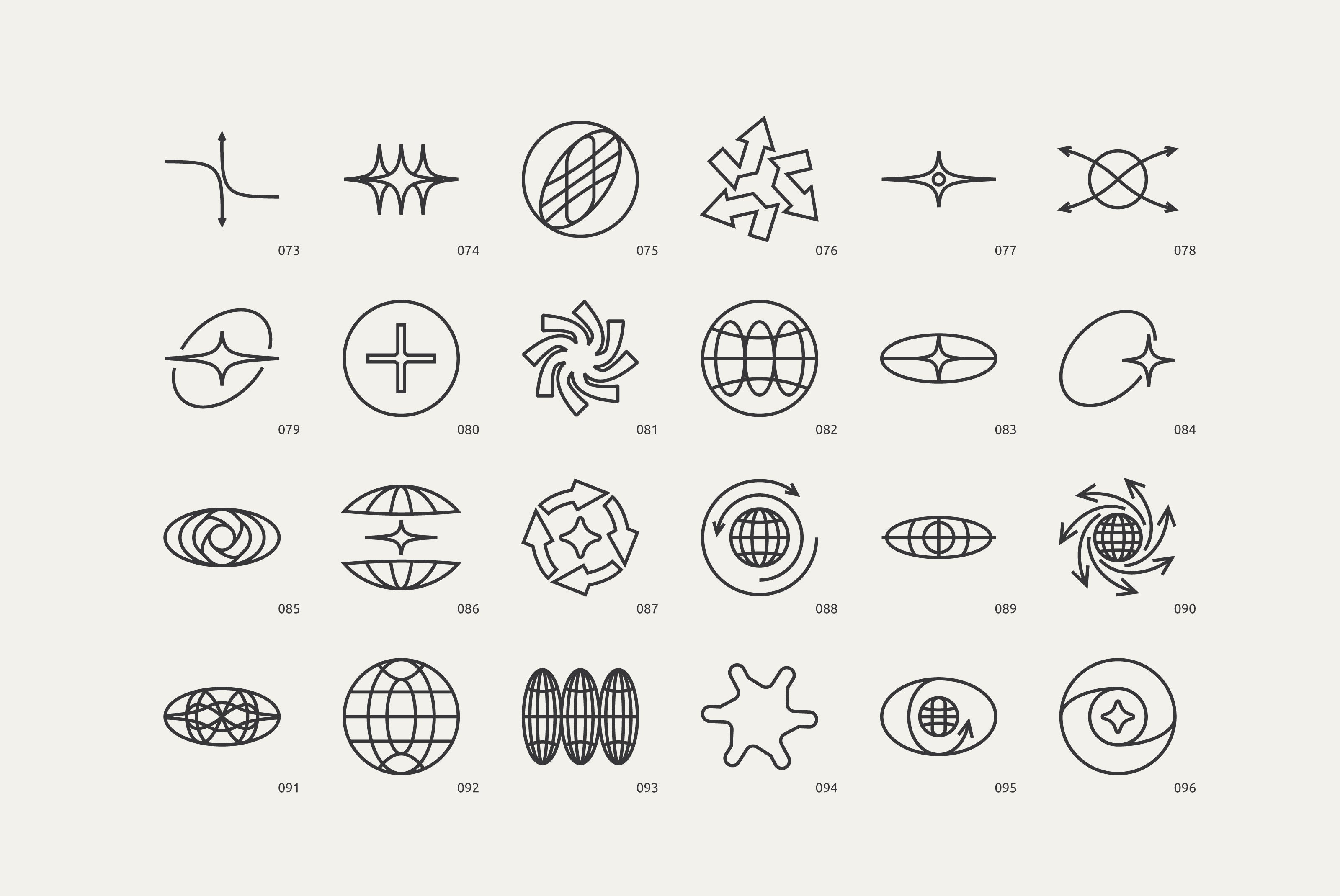 96 Linear Vector Shapes. Part2 - secret-cache