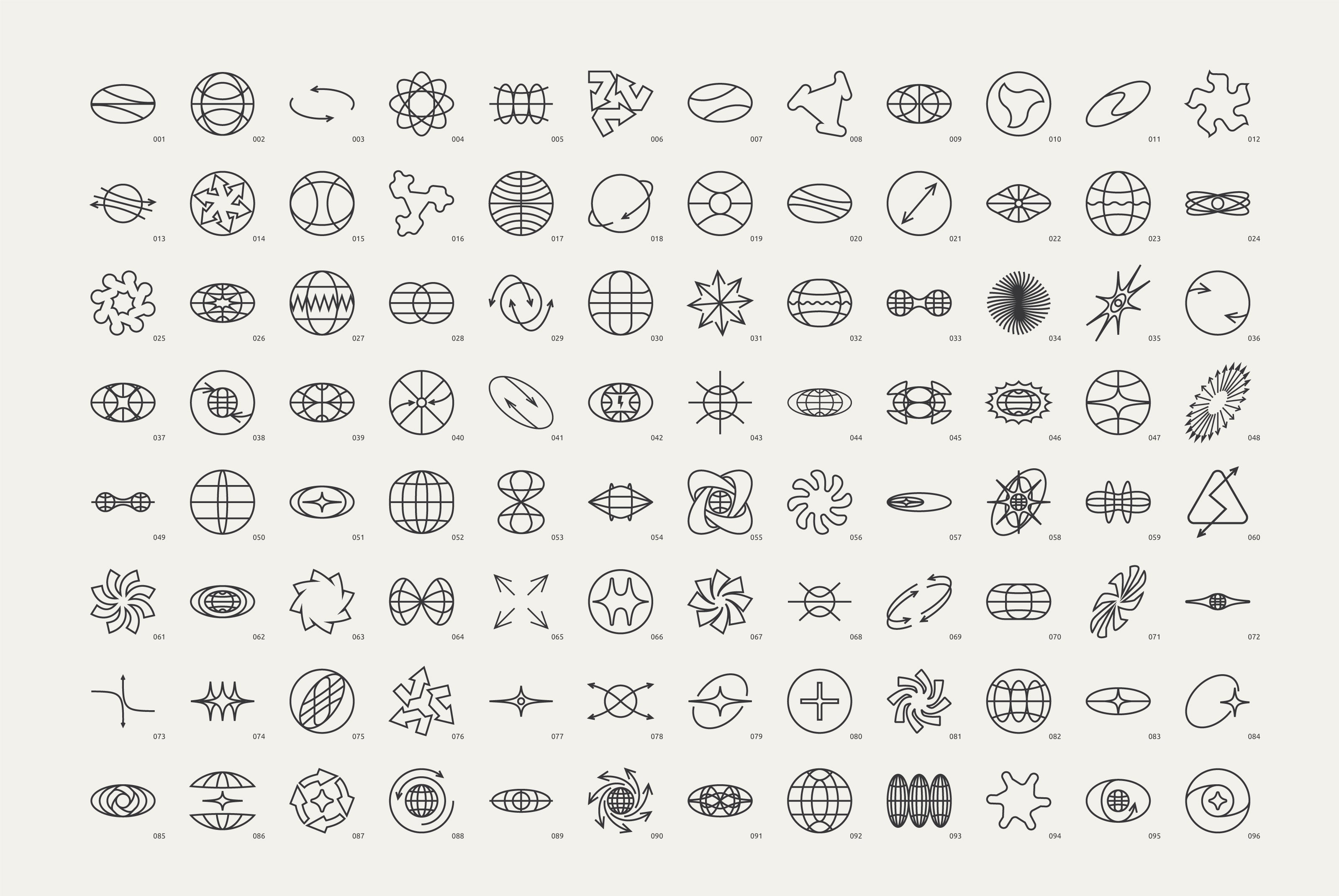 96 Linear Vector Shapes. Part2 - secret-cache