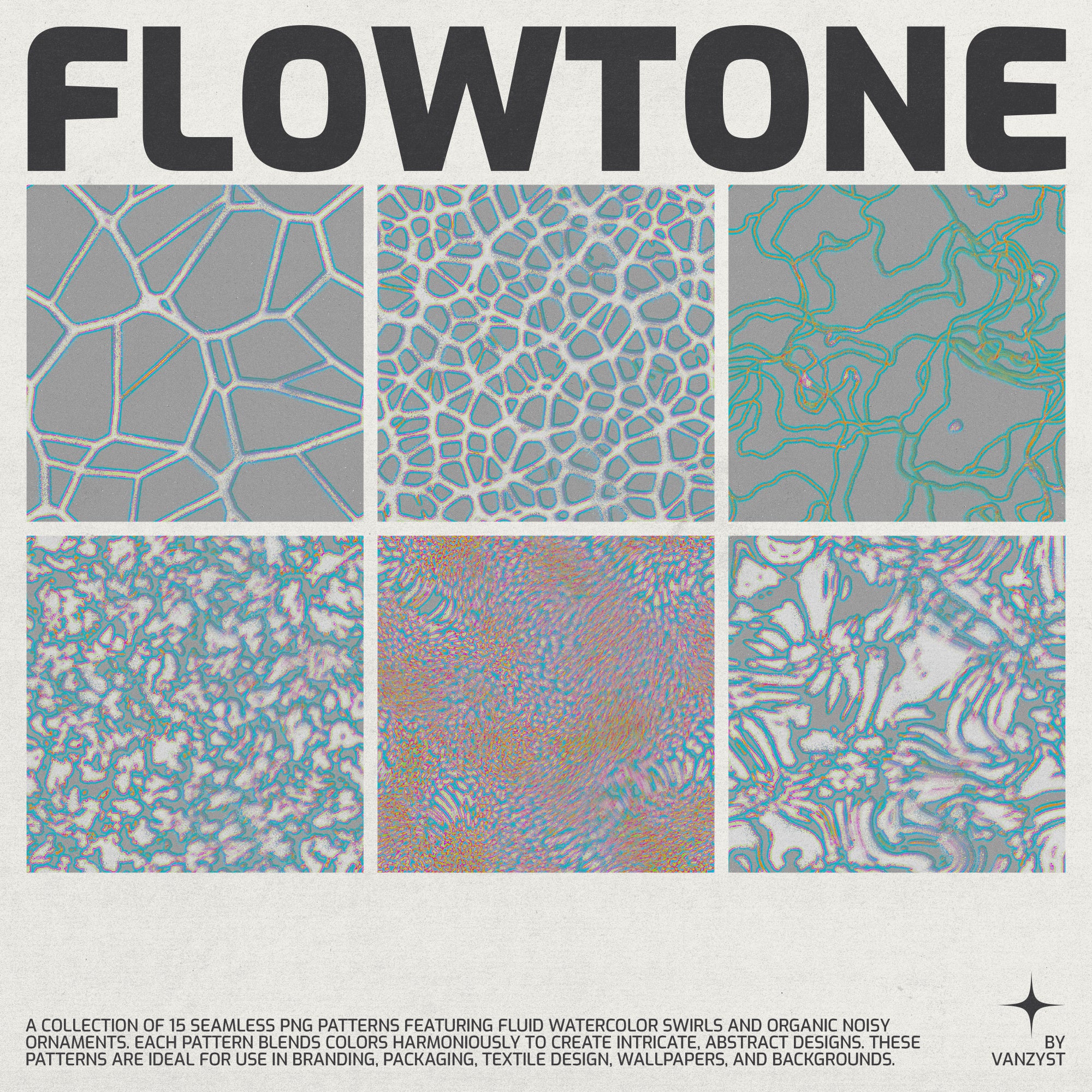 Flowtone Organic Seamless Patterns Collection - secret-cache