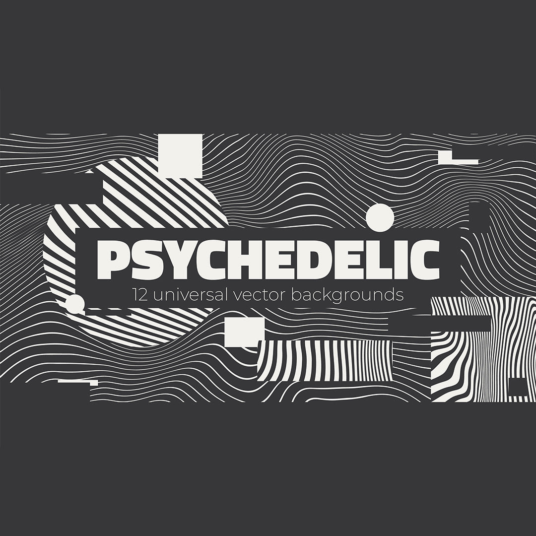 Psychedelic. Wave Backgrounds - secret-cache